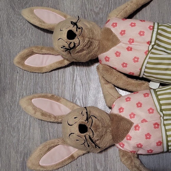 IKEA l piphare l Rabbits l 2 beautiful stuffy plush l  rabbit man with glasses - Picture 2 of 8